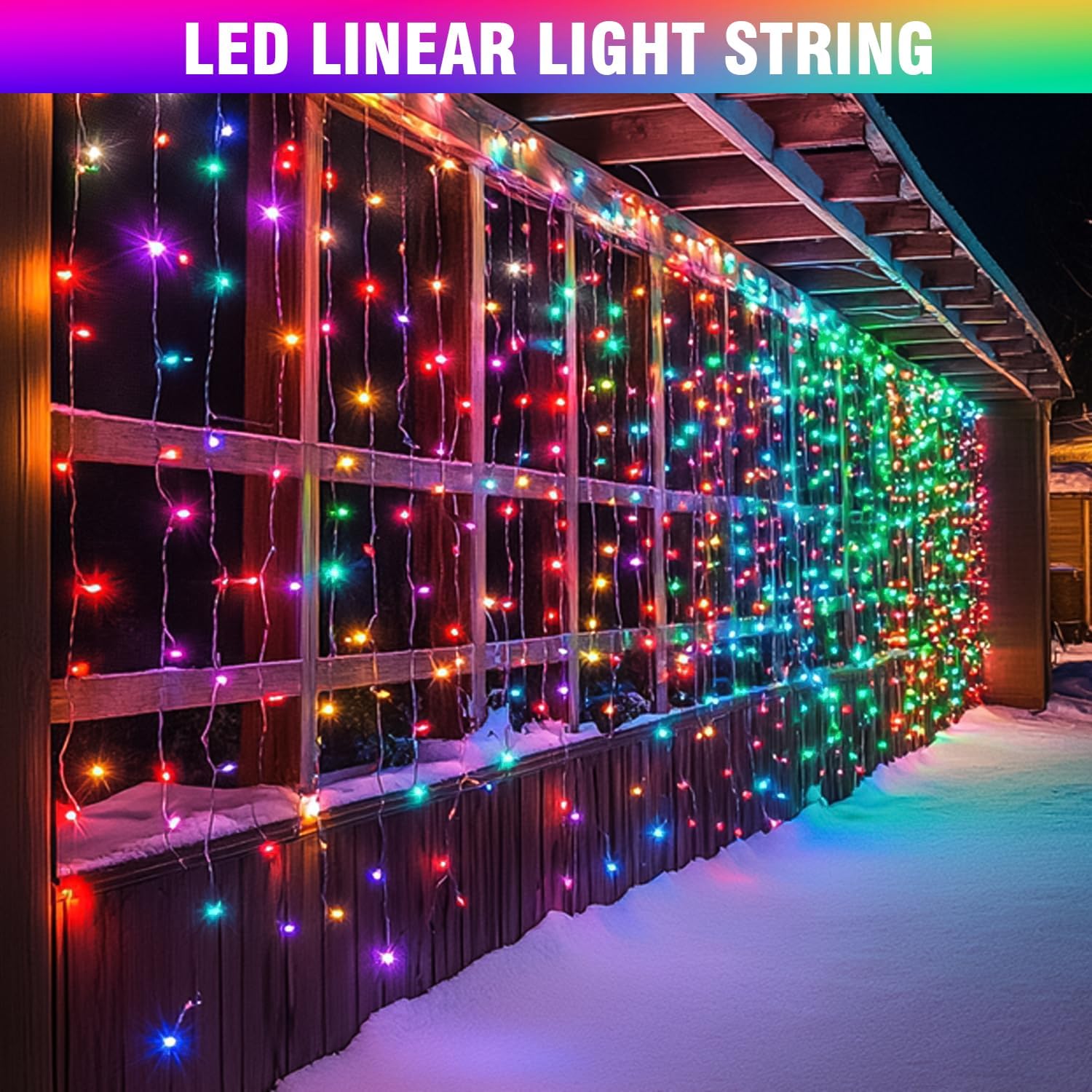 100FT Multicolor Connectable LED Lights: Waterproof, Timer, Indoor/Outdoor Decor. - Image 4