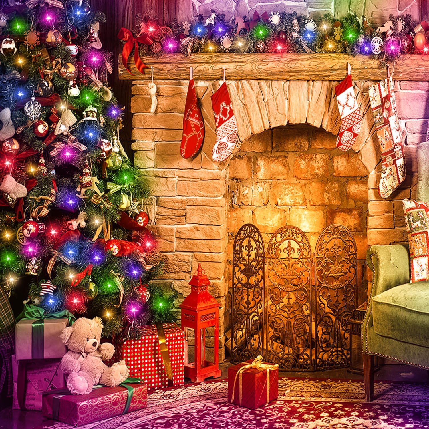 100FT Multicolor Connectable LED Lights: Waterproof, Timer, Indoor/Outdoor Decor. - Image 5