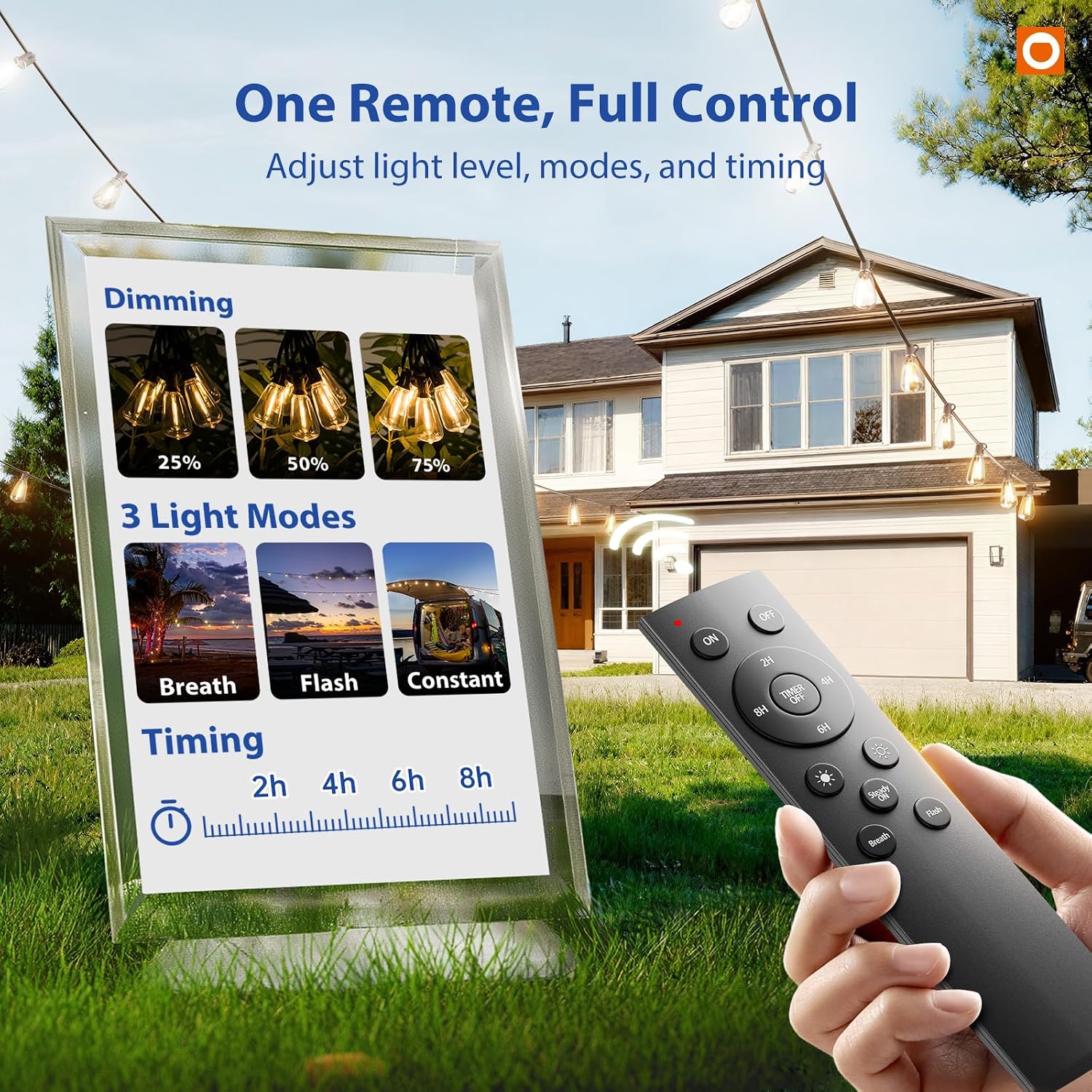 Addlon 100FT Outdoor LED String Lights Review: Shatterproof, Dimmable, Waterproof. - Image 2