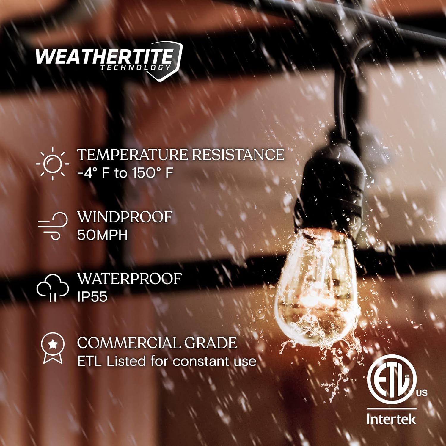 Brightech Review: Commercial Waterproof Dimmable 48ft Edison Patio String Lights - Image 2