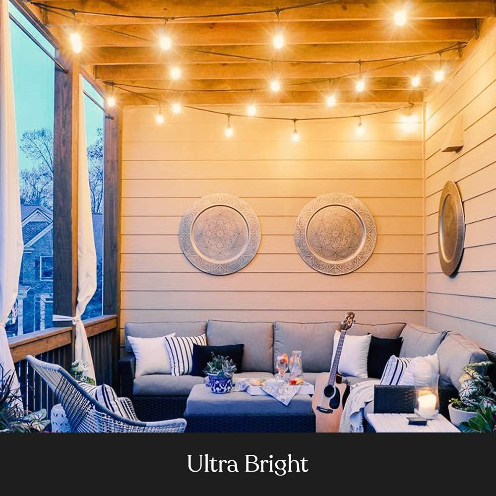 Brightech Review: Commercial Waterproof Dimmable 48ft Edison Patio String Lights - Image 4