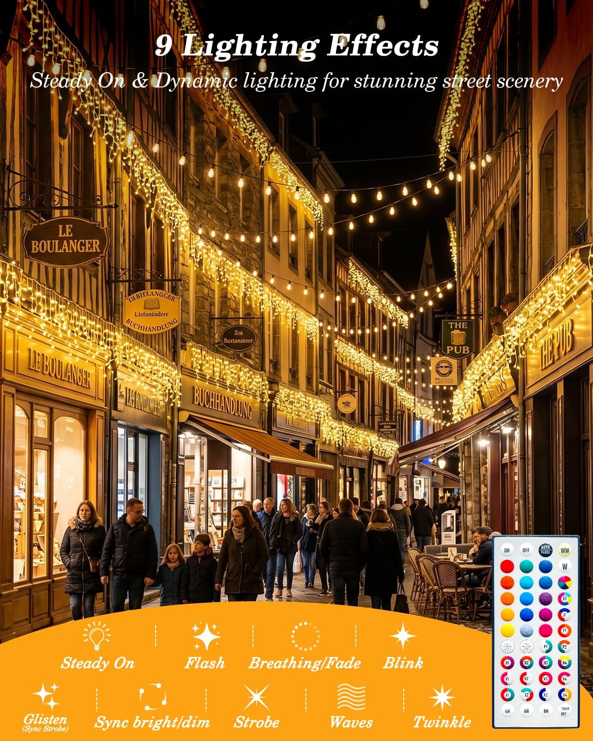 Review: LitHome 35-Color LED Icicle Lights for Halloween/Holiday Decor - Image 4