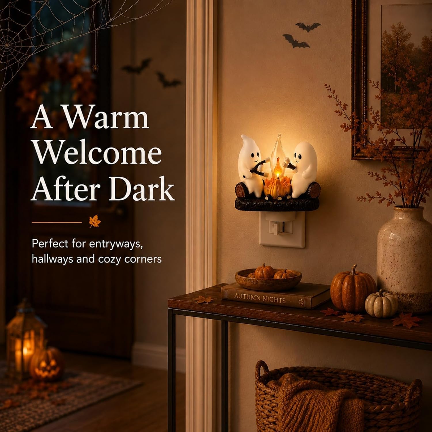 Spooky Ghost LED Night Lamp for Halloween Decor. - Image 3