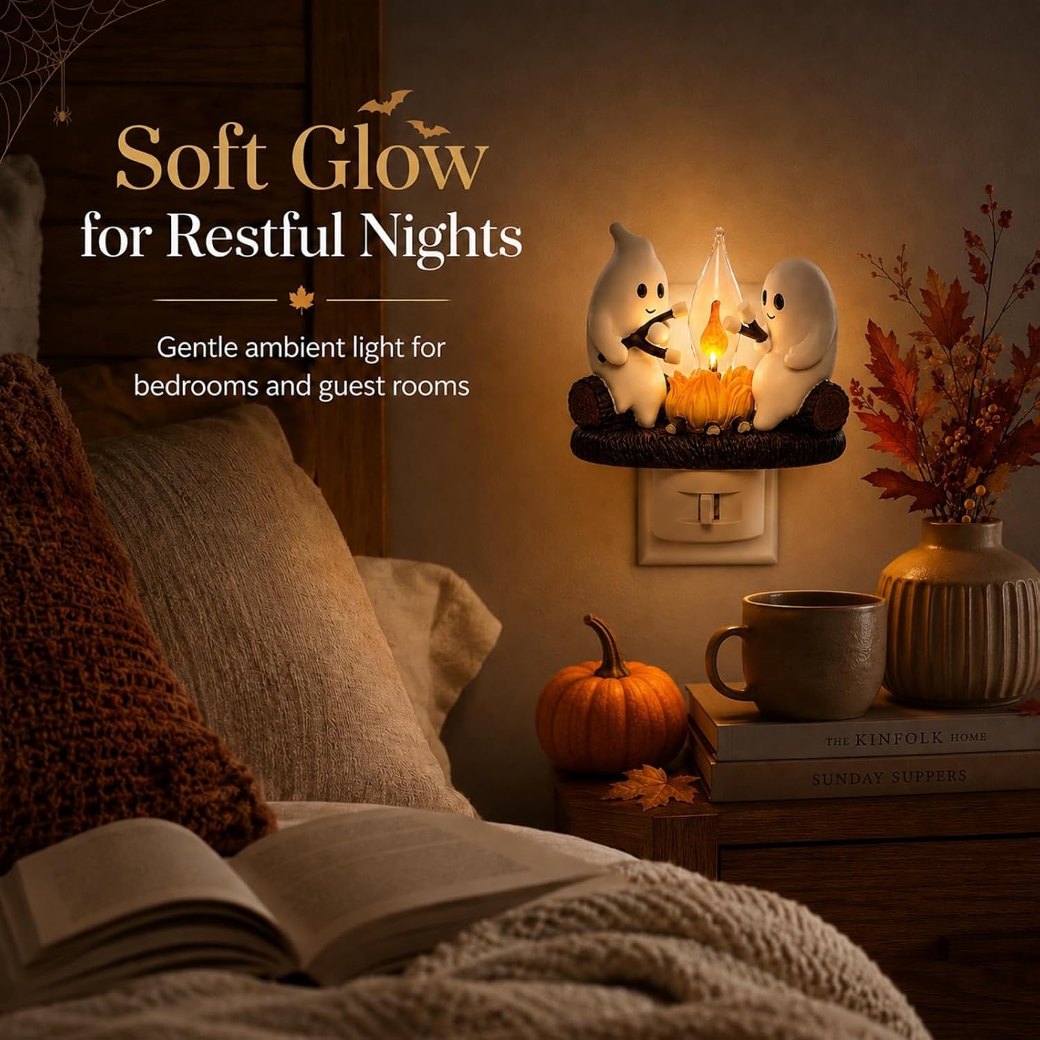 Spooky Ghost LED Night Lamp for Halloween Decor. - Image 4