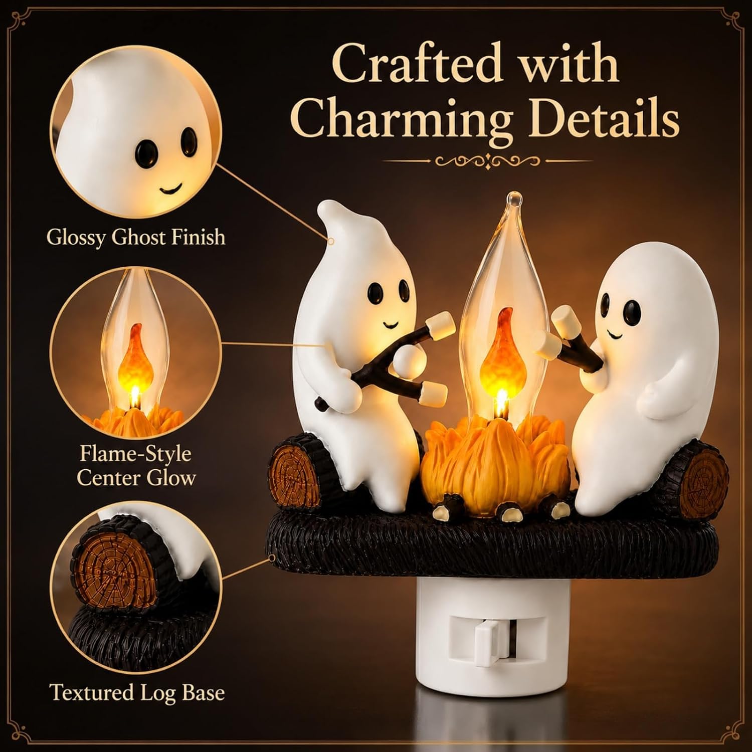 Spooky Ghost LED Night Lamp for Halloween Decor. - Image 5
