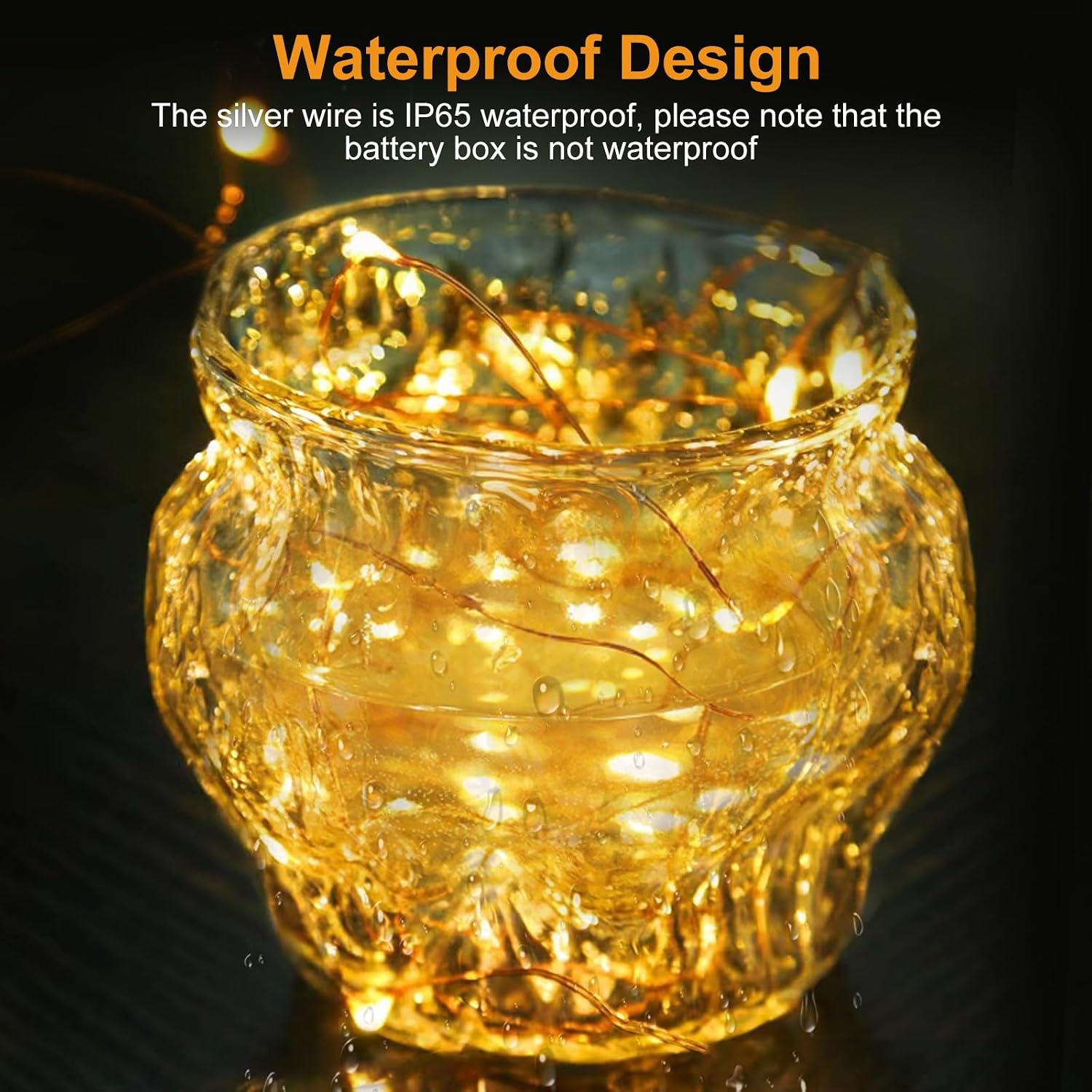 Mini 30-Pack Warm White Battery Fairy Lights, 7Ft Waterproof for Weddings/Xmas. - Image 4