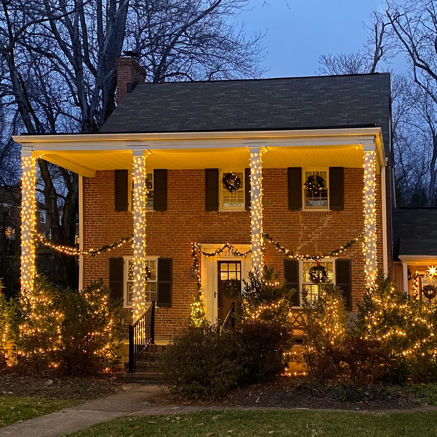 1000 LED Warm White Christmas Lights, Remote, Plug-in, Clear Wire, Indoor/Outdoor. - Image 8