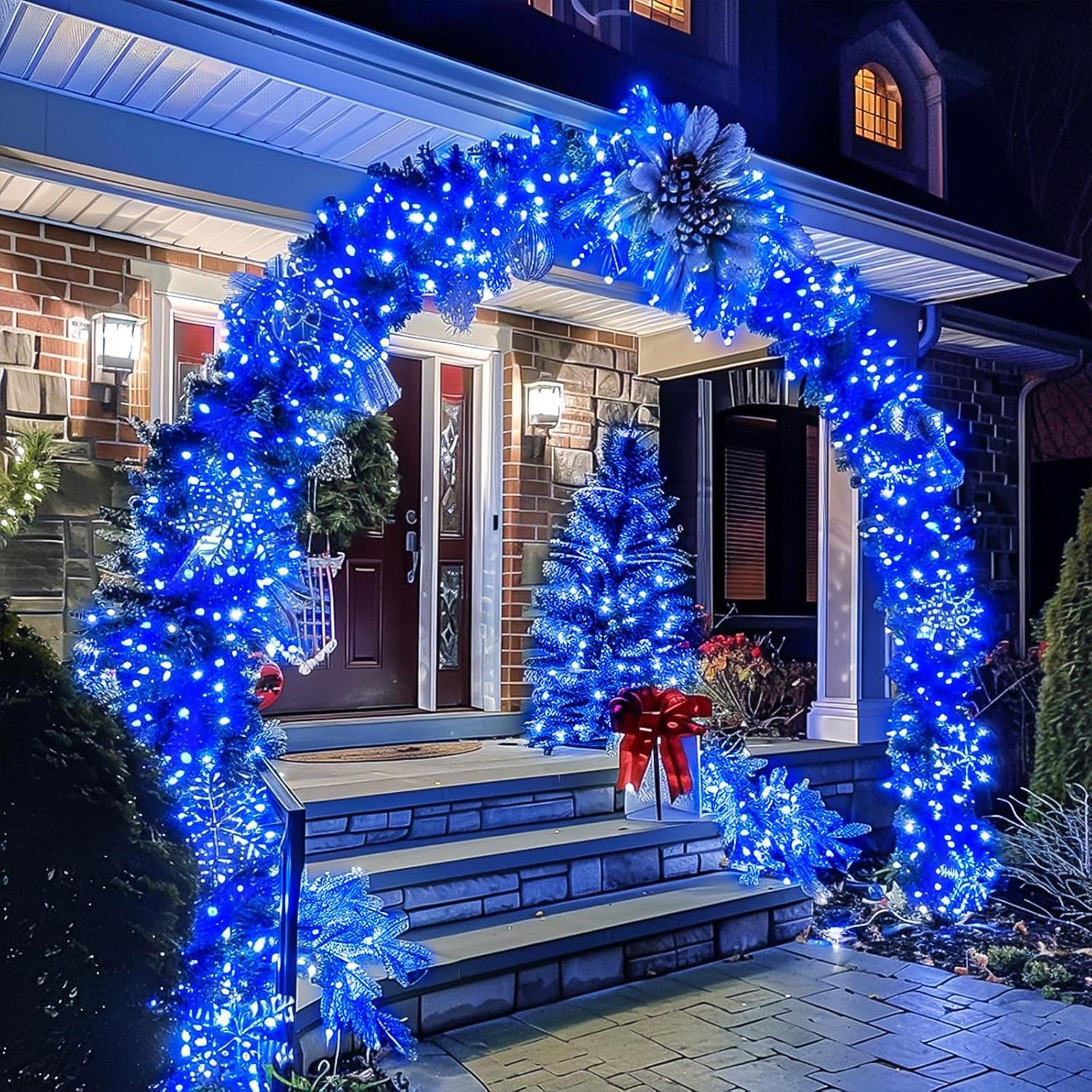 <p><strong>100FT Blue LED String Lights: Connectable, Waterproof, 8 Modes & Timer for Any Decor.</strong></p> - Image 6
