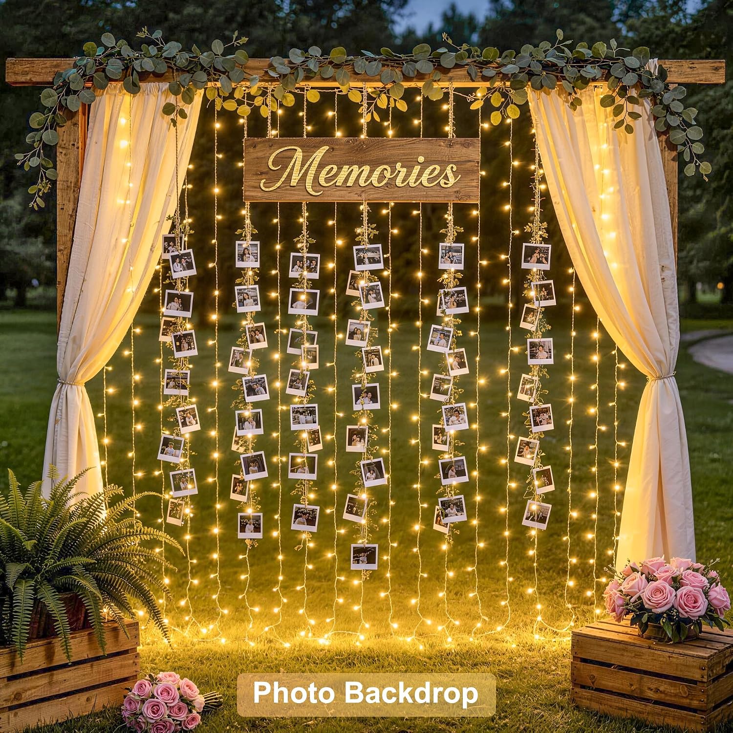 JMEXSUSS 300 LED Remote Warm White Curtain Lights: Versatile Indoor/Outdoor Review - Image 8