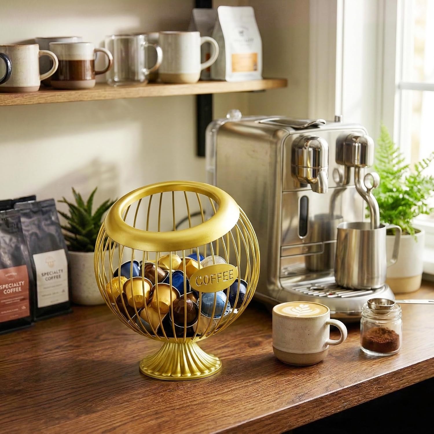 Review: Large Tall Gold Metal Pod Organizer for Keurig & Nespresso - Image 7
