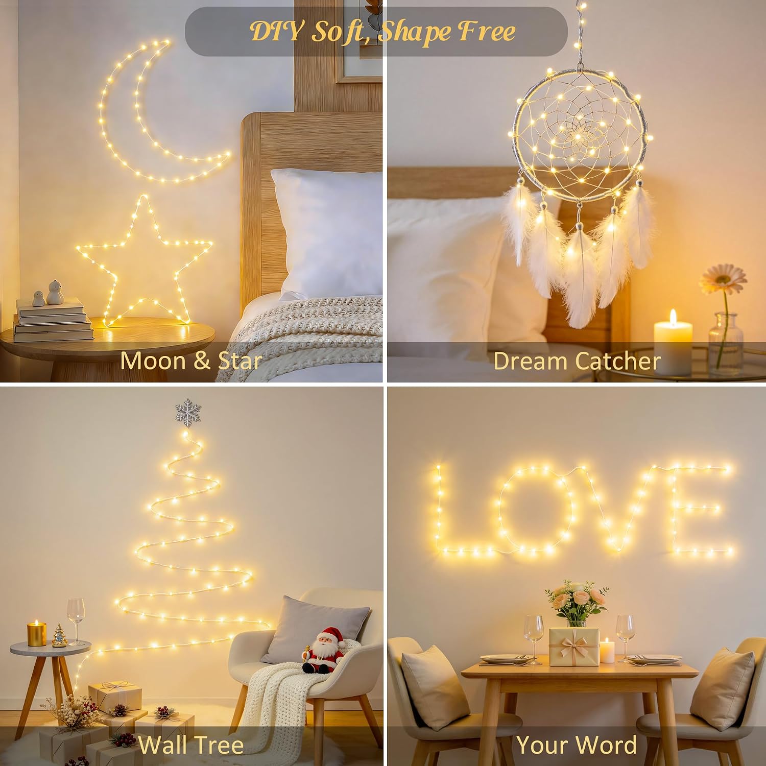 USB Fairy Lights Review: Warm White Twinkle, Remote, Timer for Decor - Image 5