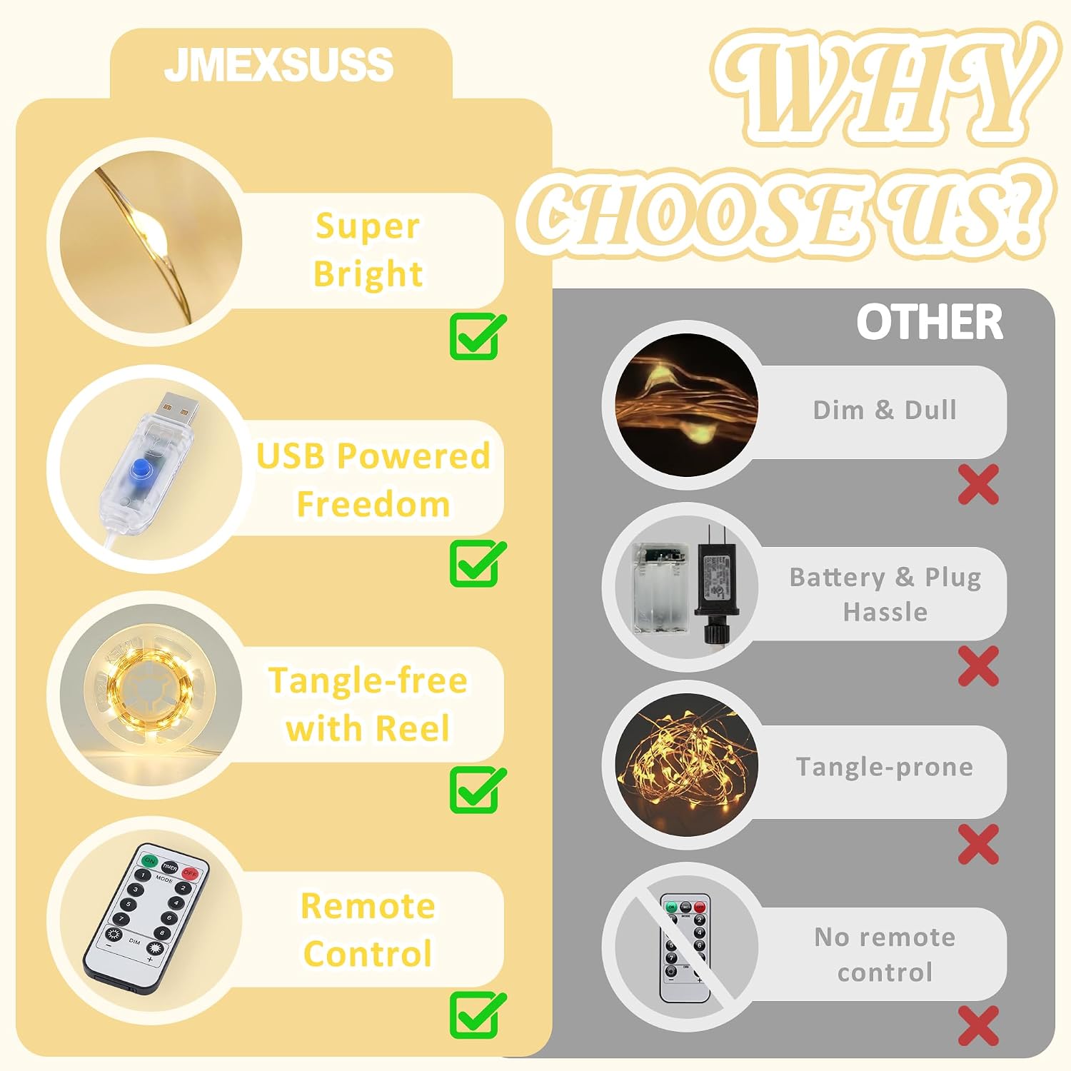 USB Fairy Lights Review: Warm White Twinkle, Remote, Timer for Decor - Image 7