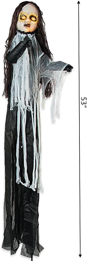 Review: 3 Light-Up 5ft Spooky Halloween Yard Dolls. - Image 3