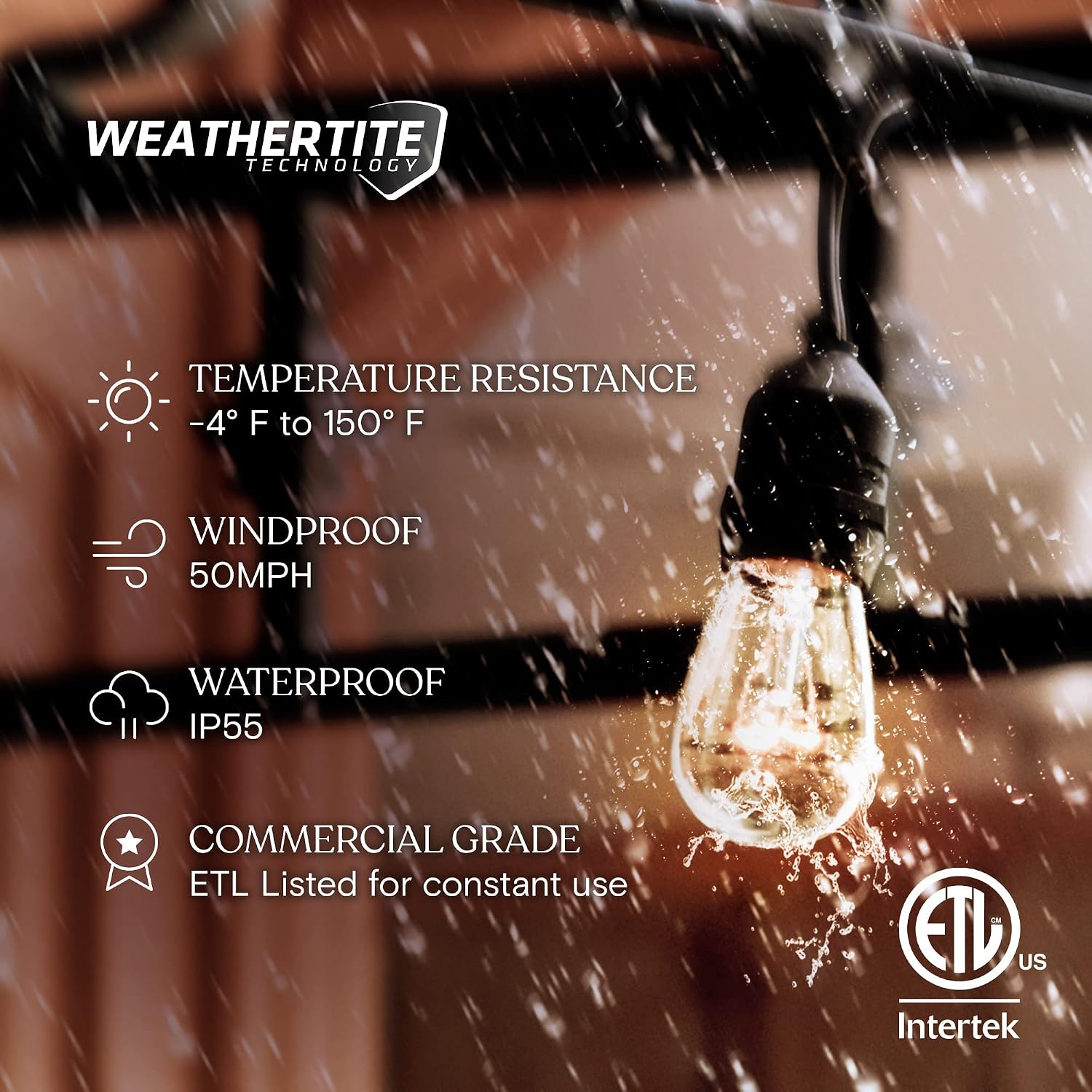 Brightech Commercial Waterproof Dimmable Incandescent Edison Patio Light Review - Image 2