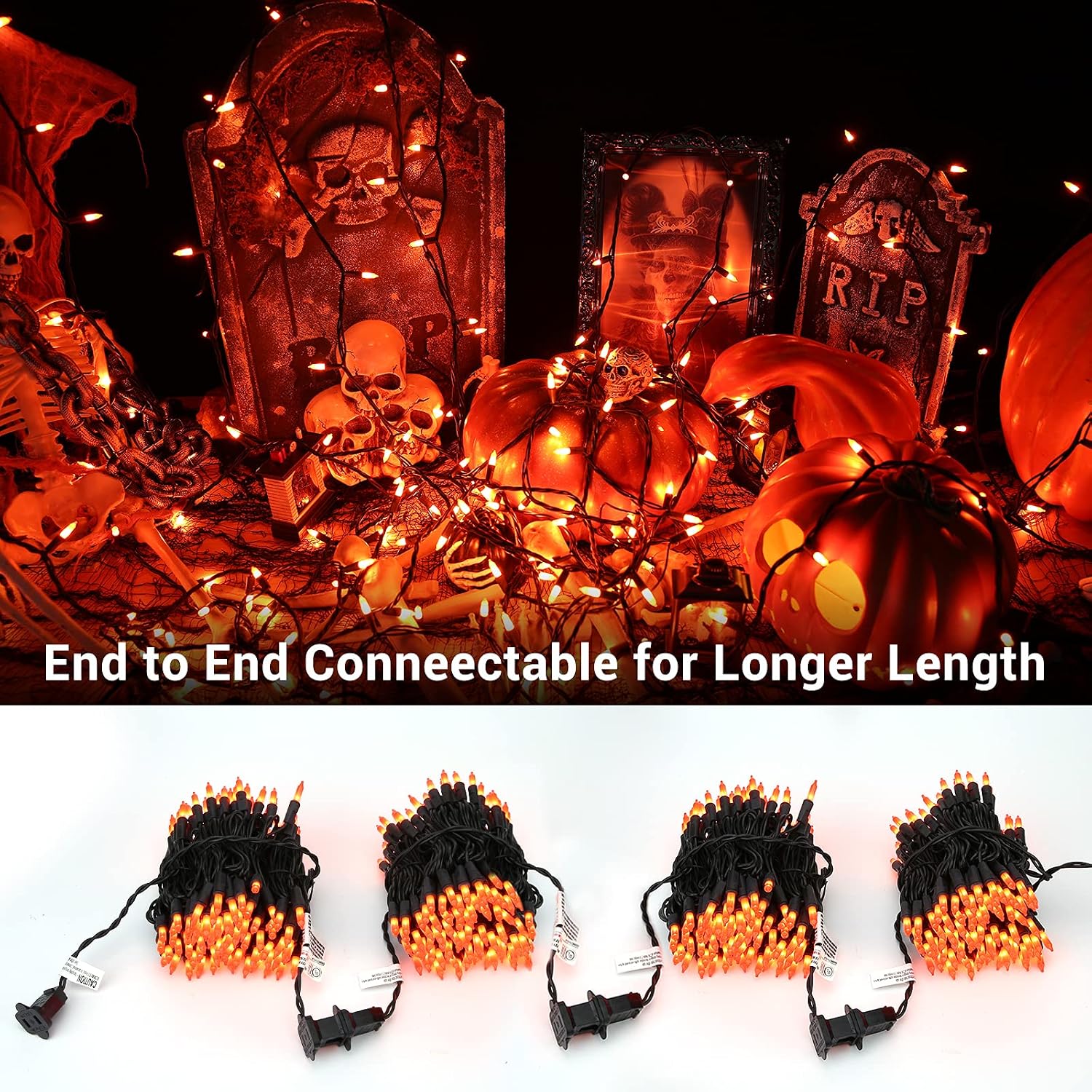 Brizled 100-ct Orange Incandescent Halloween/Fall Lights Review - Image 5