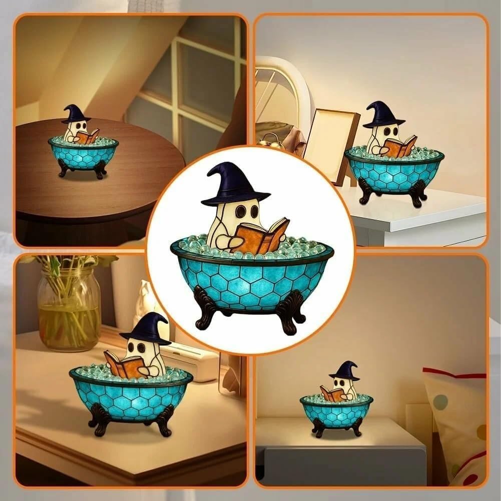 <p><strong>Spooky Ghost LED Night Light for Halloween Bath, Bedroom & Parties.</strong></p> - Image 3