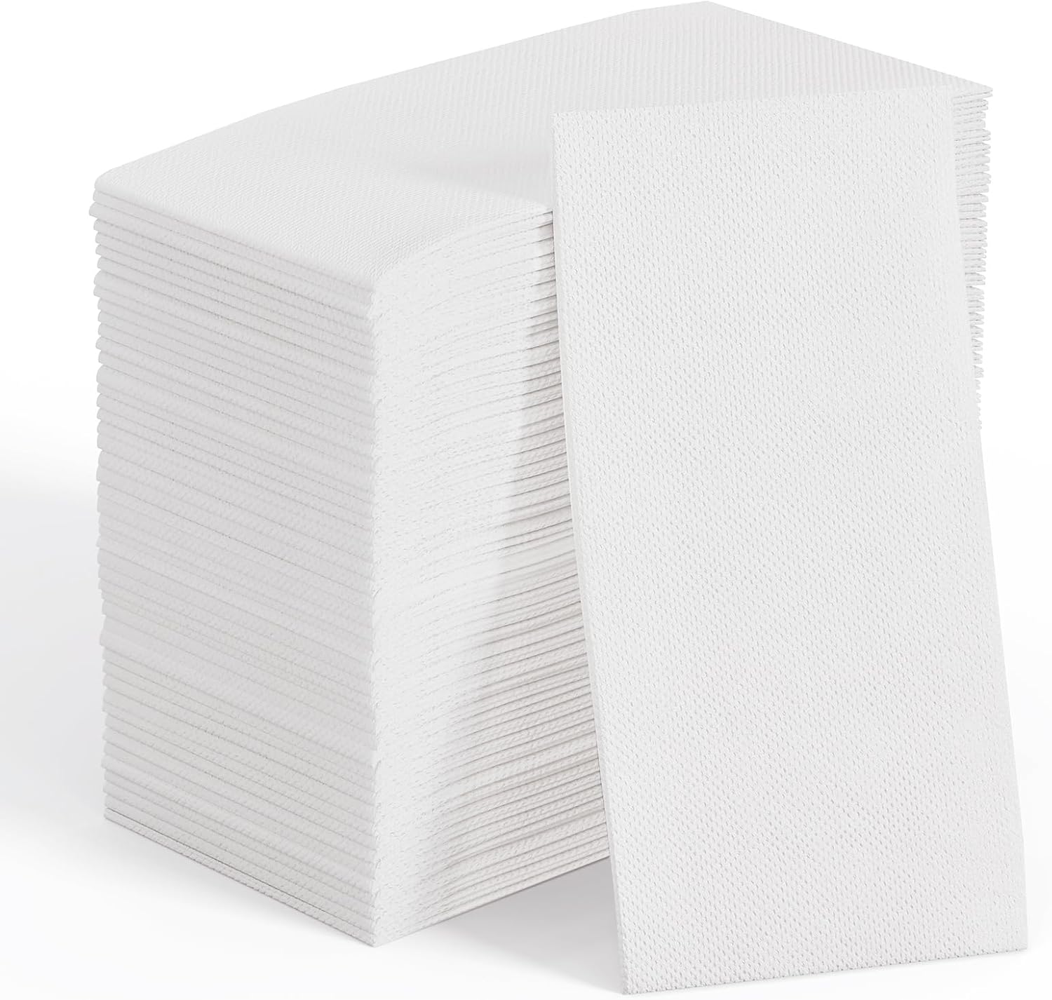200 Pack Disposable Paper Napkins, Soft Bathroom Napkins for Guests, 2-Ply White Paper Hand Towels for Halloween, Wedding, Thanksgiving