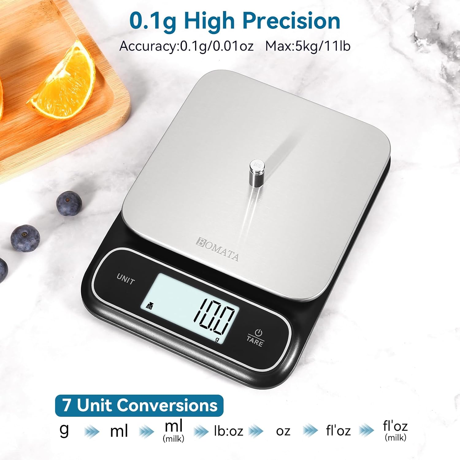 BOMATA 0.1g/5kg Waterproof Digital Kitchen Scale Review - Image 2