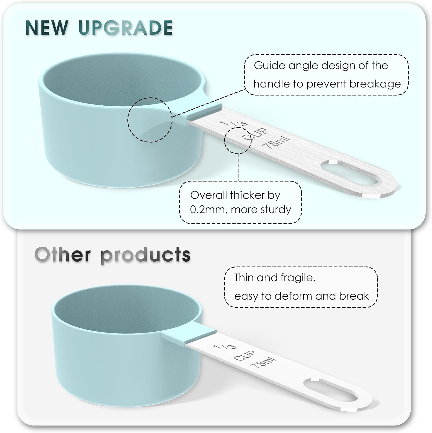 Black Nesting Measuring Cups & Spoons Set with SS Handles Review - Image 2