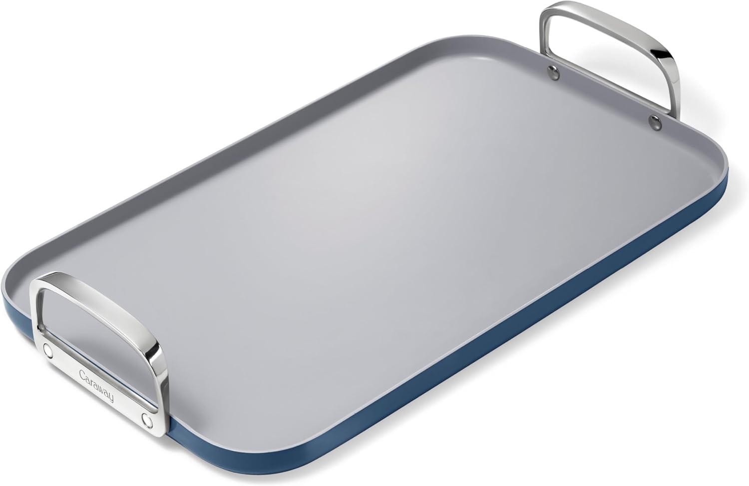 Caraway Double Burner Griddle, 19x12" Griddle Pan | Non-Stick Ceramic Coated, Non-Toxic, PTFE and PFOA Free, Oven Safe and Compatible with All Stovetops, Navy