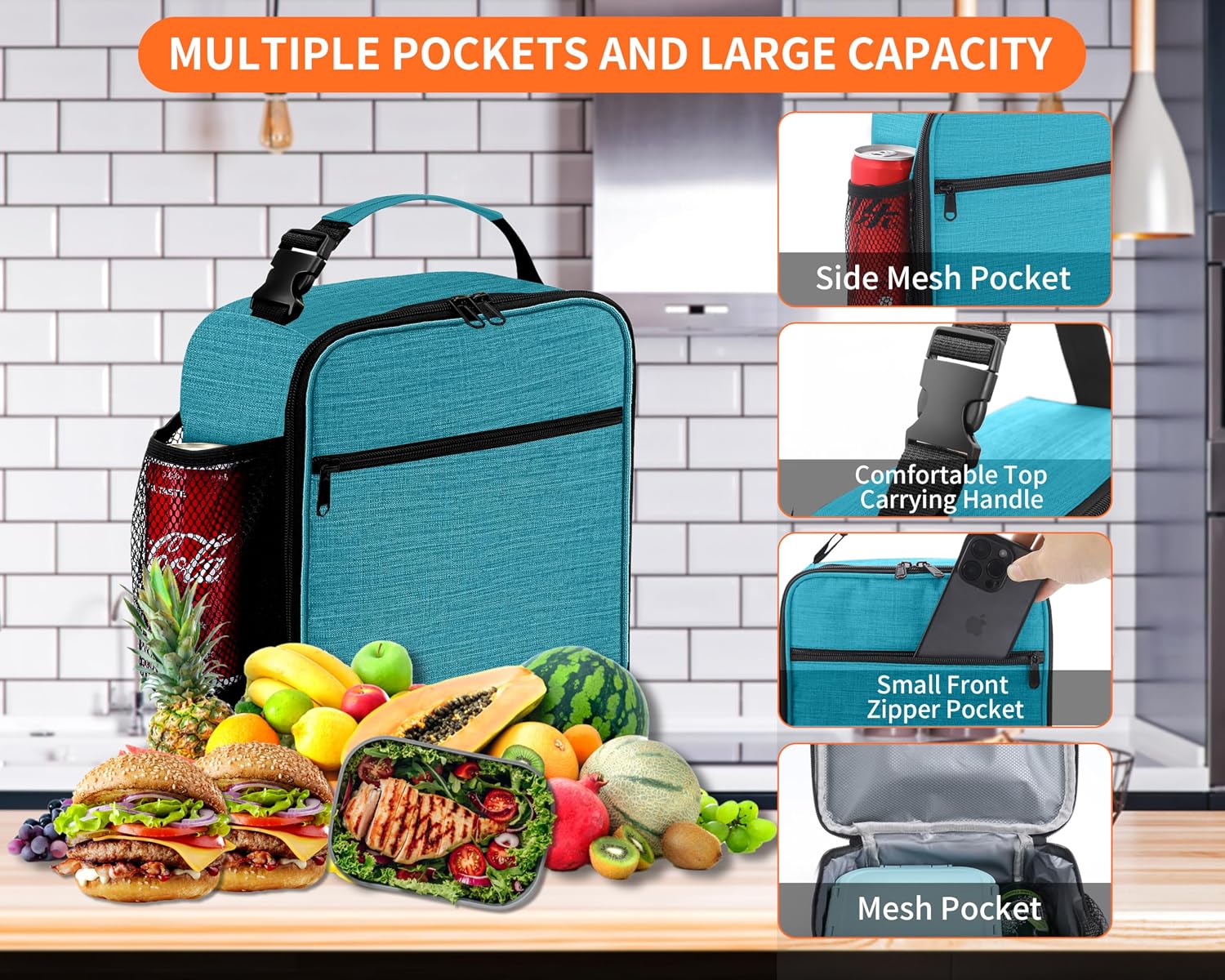 compact azure insulated lunch box reusable for men women.jpg