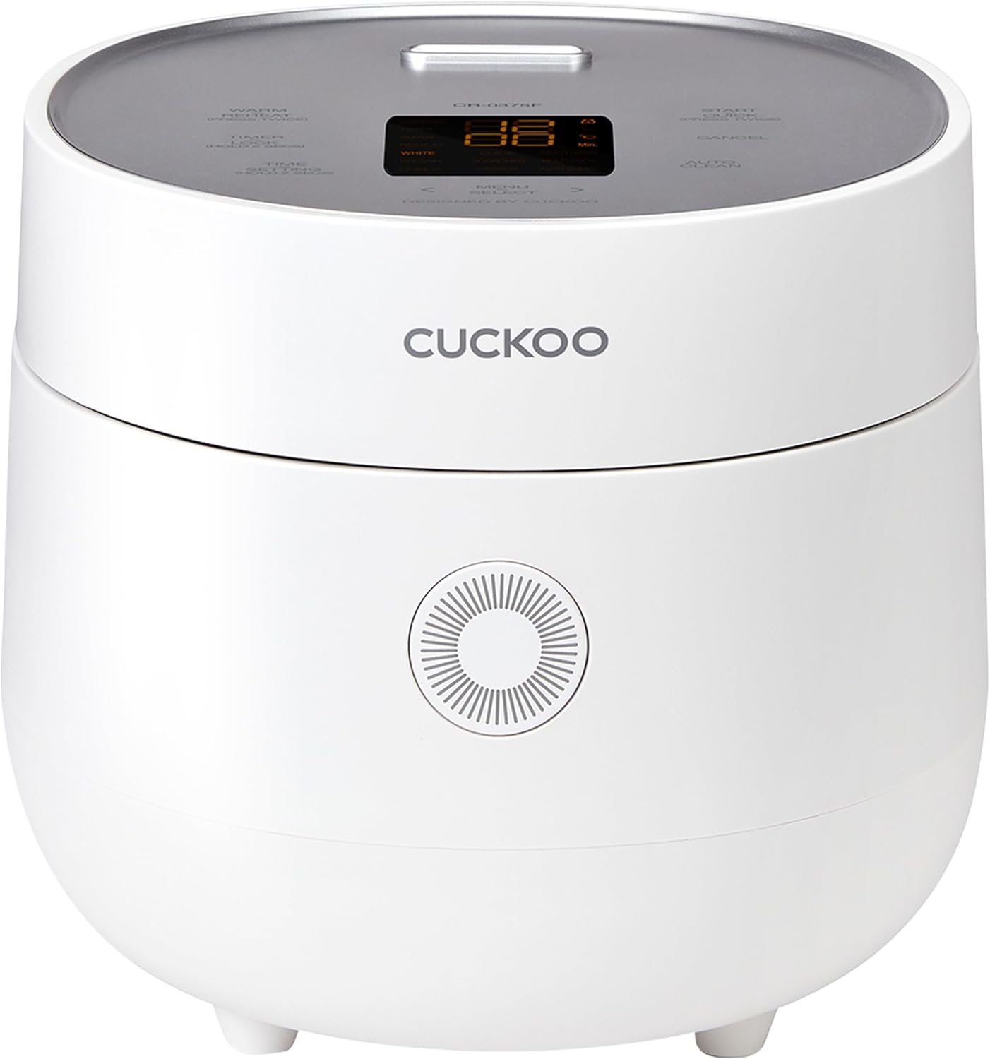 CUCKOO Micom Fuzzy Logic Rice Cooker, 6-Cup Cooked, White, CR-0375FW | Small 3-Cup Uncooked Capacity, Nonstick Inner Pot, 9 Cooking Modes, Quick White Rice in 26-28 Minutes, Auto Clean