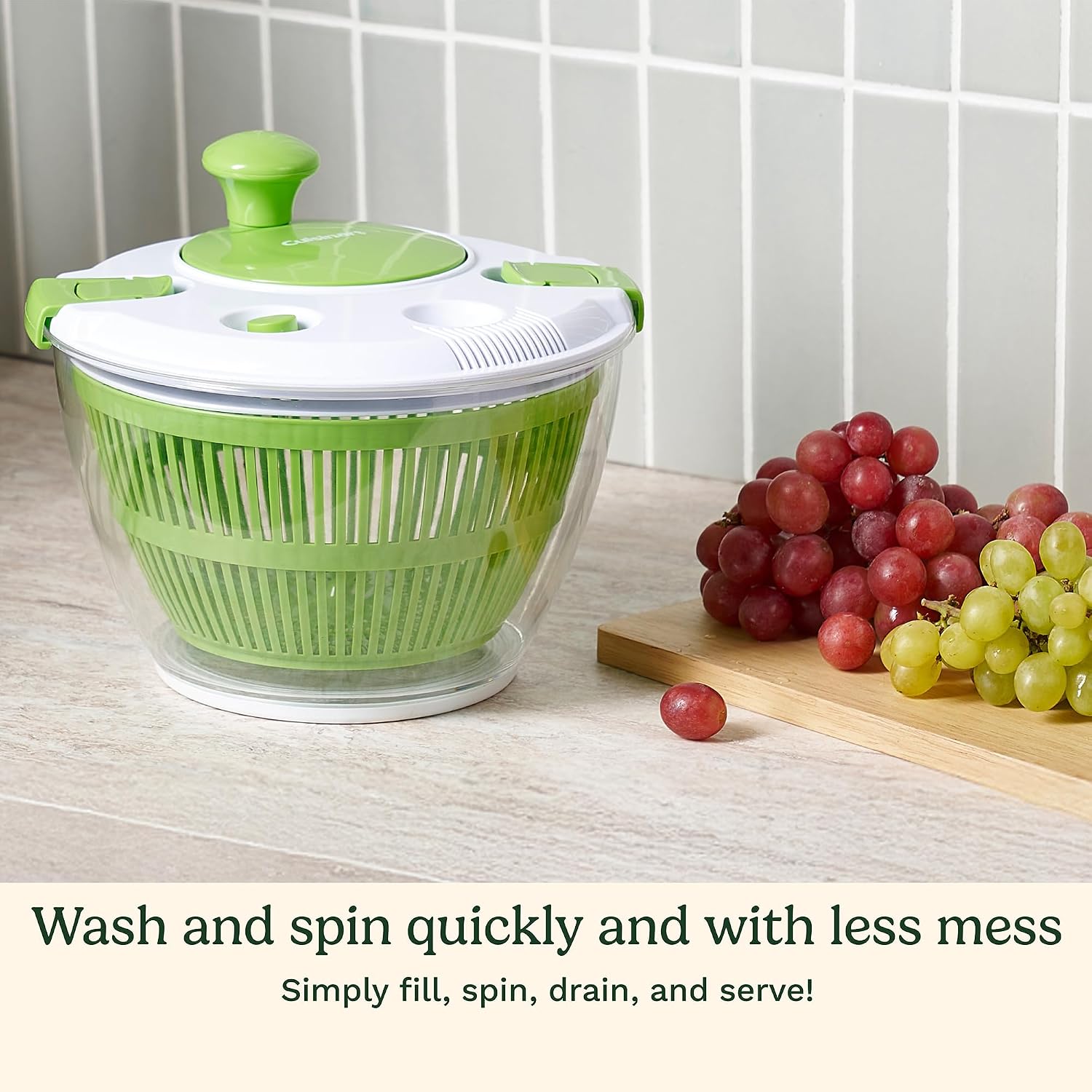 Cuisinart 3qt Salad Spinner Review: Fresh, Dry Greens & Veggies Fast - Image 2