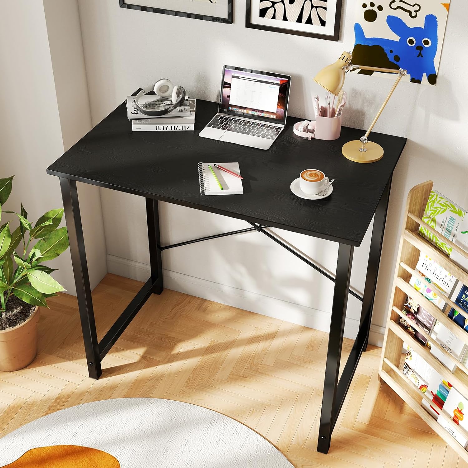 DUMOS 32" Black Modern Computer Desk Review for Gaming & Study - Image 2