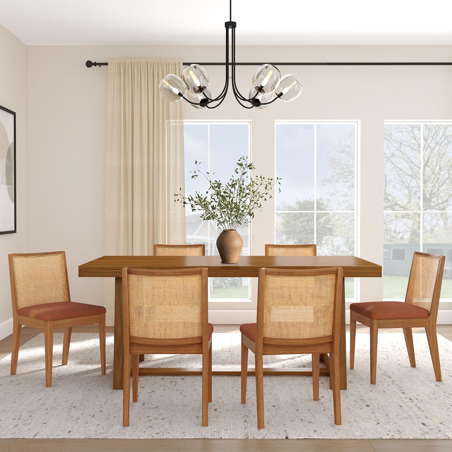 Elio Upholstered Dining Chair Review: Set of 4, Engineered Wood, Easy Assembly. - Image 2
