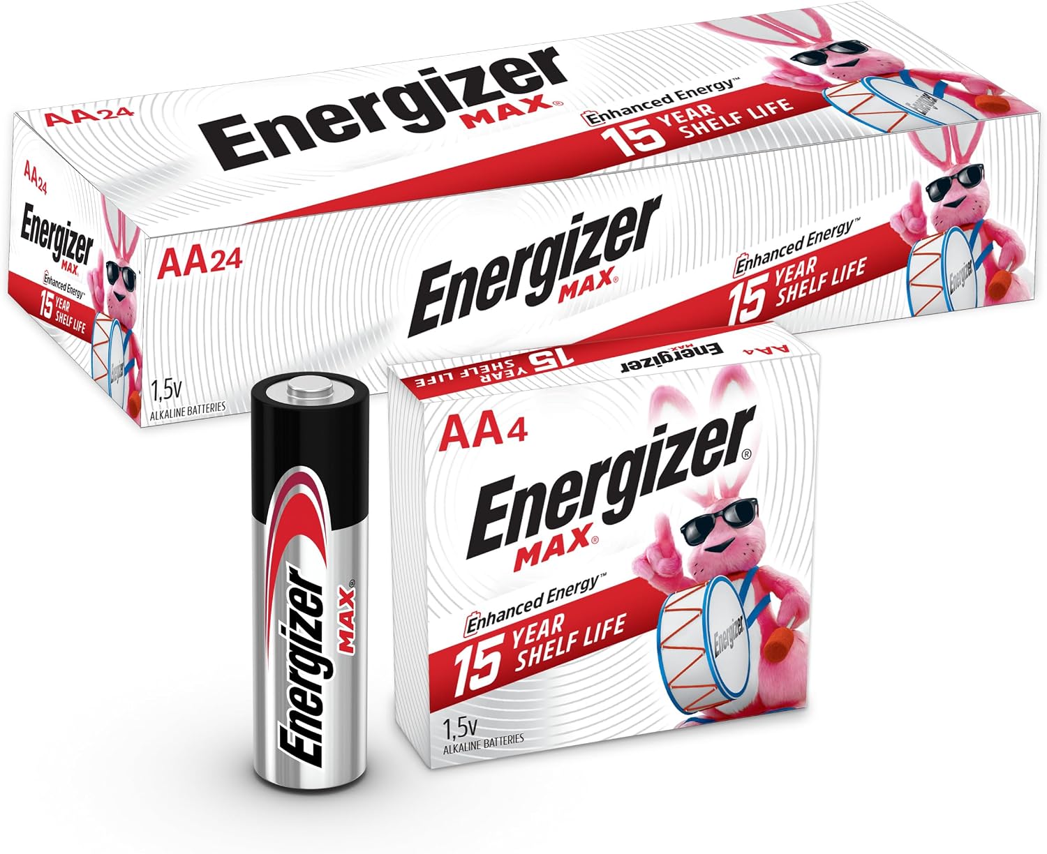 Energizer AA Batteries, MAX Double A Battery Alkaline, 24 Count