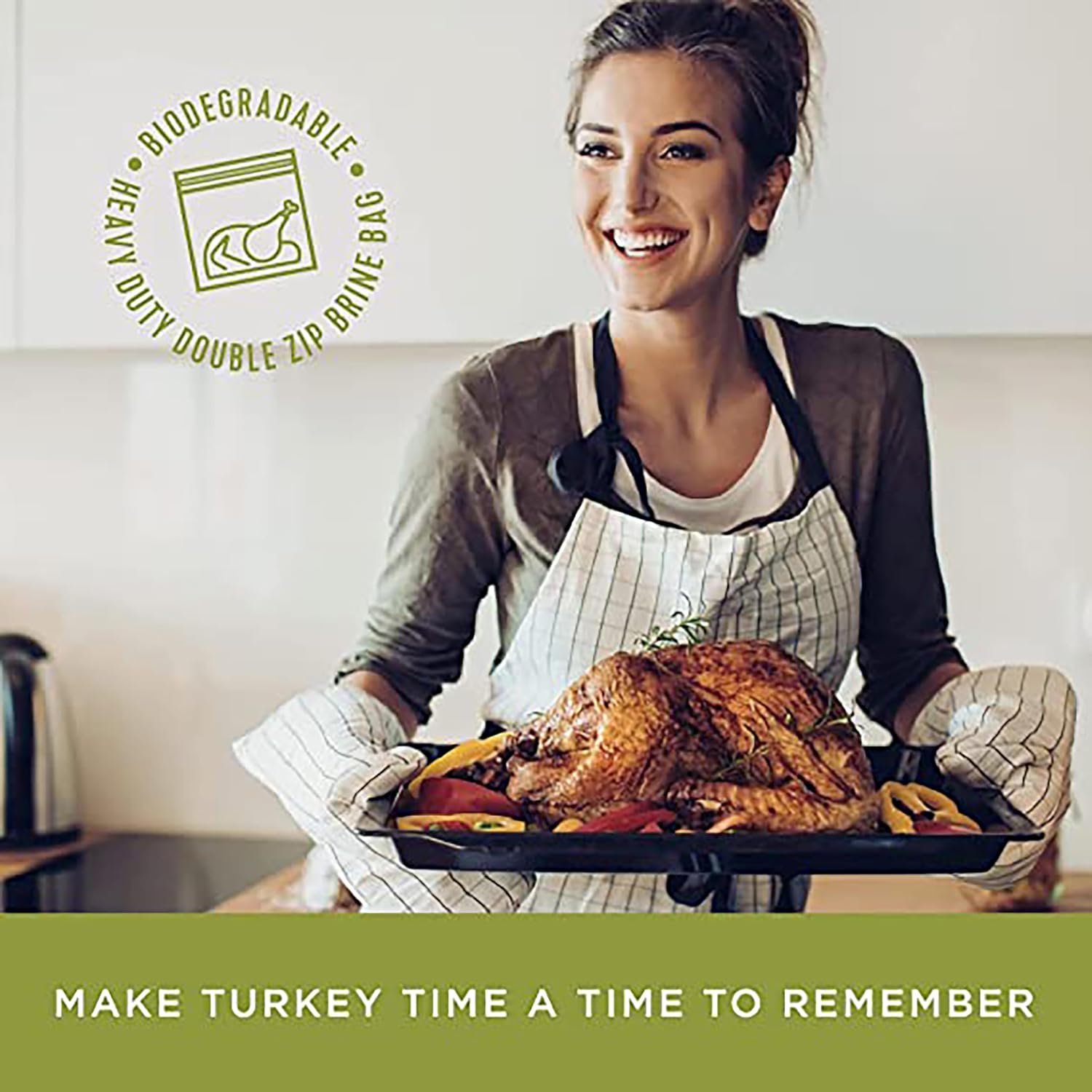Fire & Flavor Apple Sage Perfect Turkey Brine Kit & Bag - All Cooking. - Image 2