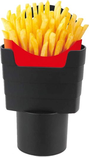 French Fry Holder for Car , Funny Novelty White Elephant Gift or Stocking Stuffer for Men and Women