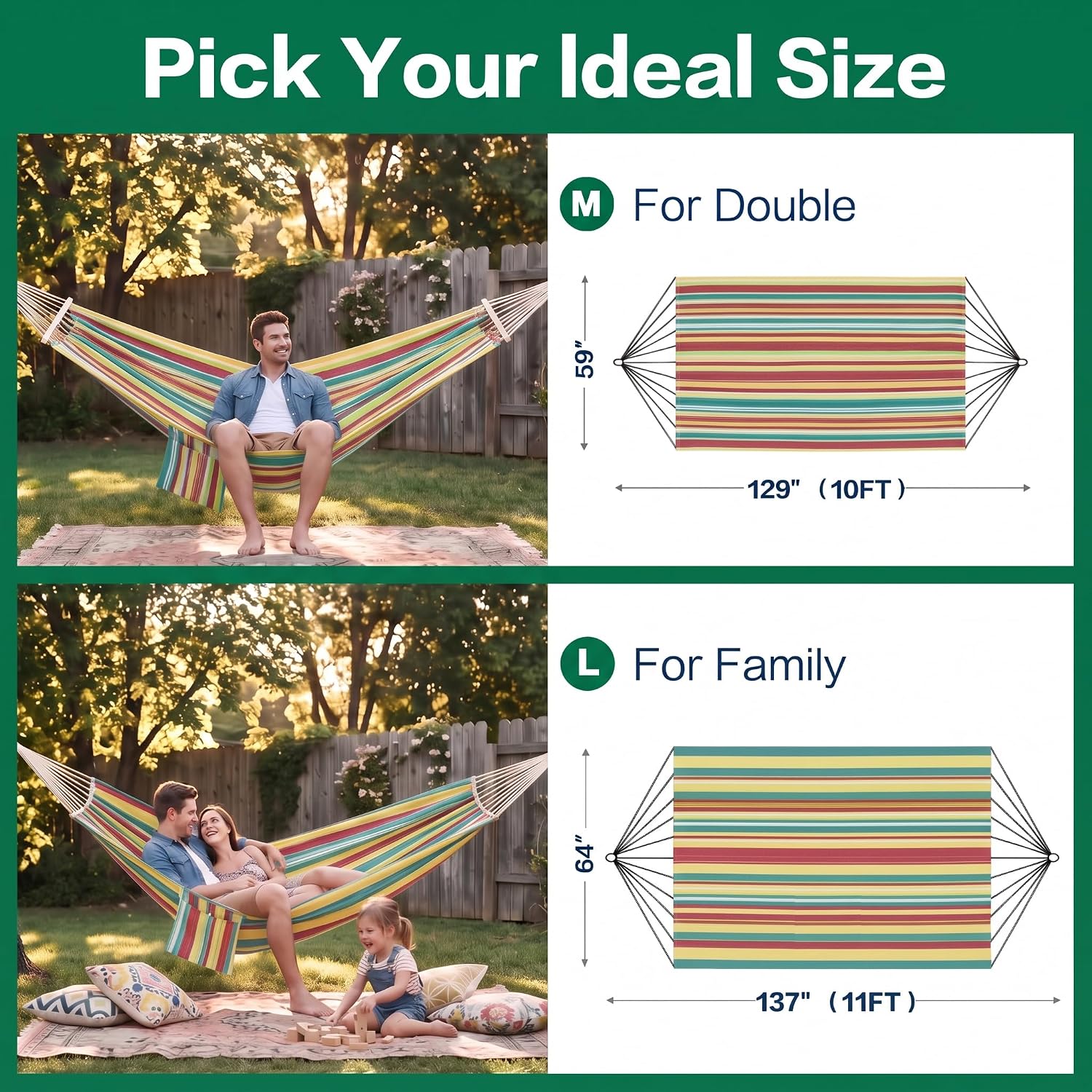GAFETE Outdoor Double Hammock Review (Orange, M): 550lb Polycotton, Straps & Bar. - Image 2