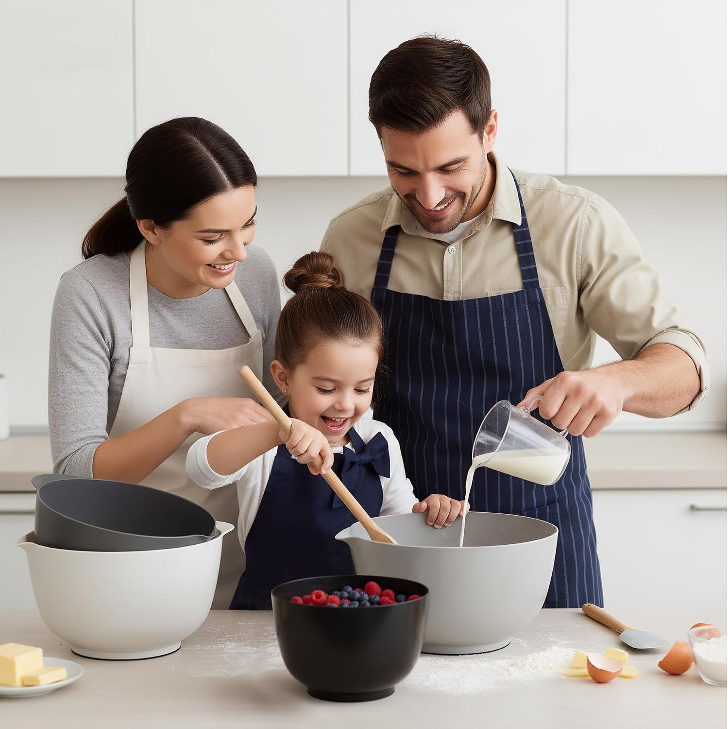 grey 4pc bpa free plastic mixing bowl set review 3.5qt microwave safe.jpg