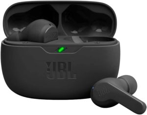 Home JBL Vibe Beam - True Wireless Earbuds - Black | JBL Deep Bass Sound, Comfortable fit, Up to 32 8h 24h total hours of battery life with speed charging
