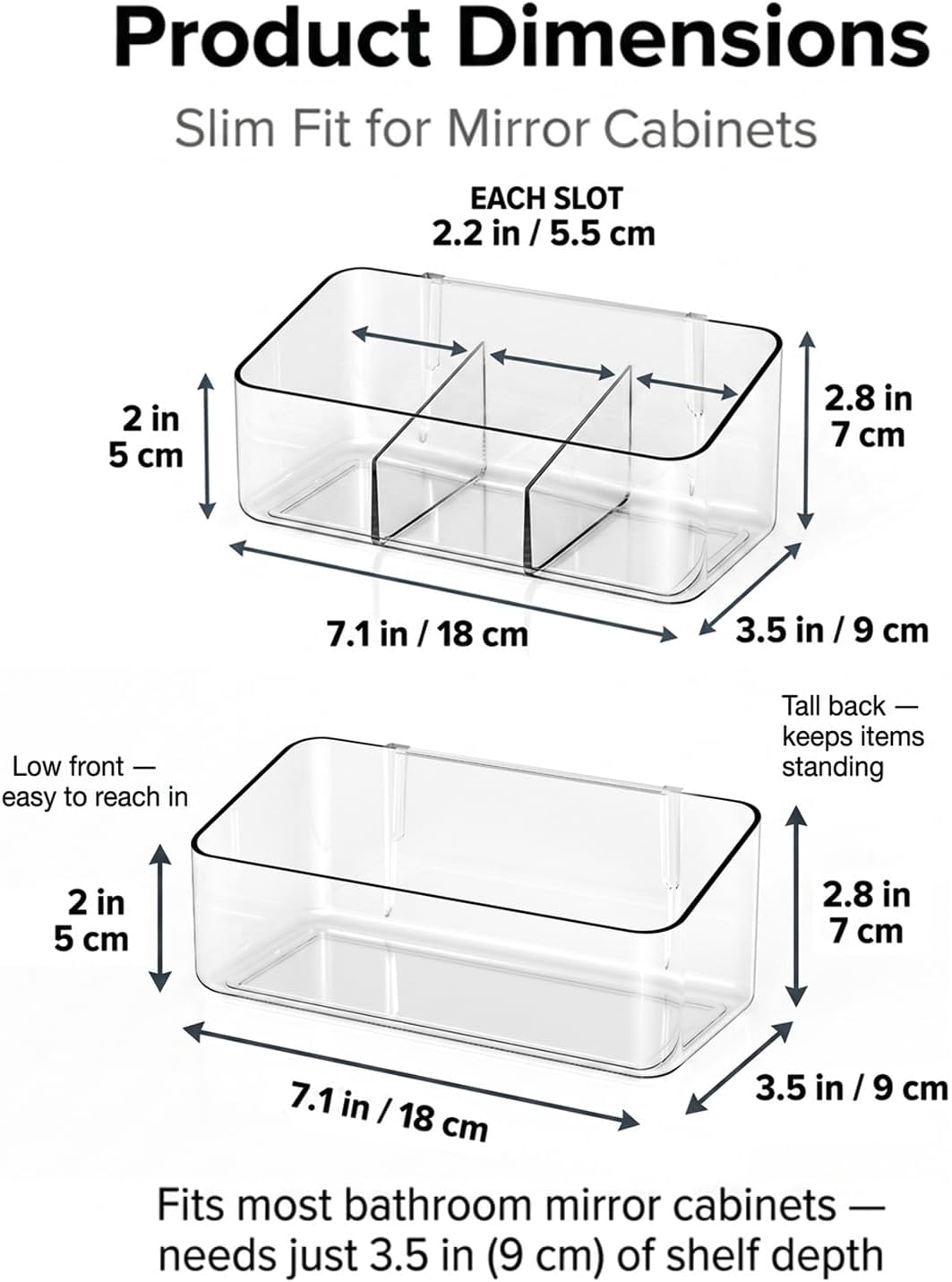 JessLab Clear Acrylic Organizers Review: Versatile Wall Mount Open Front Bins - Image 2