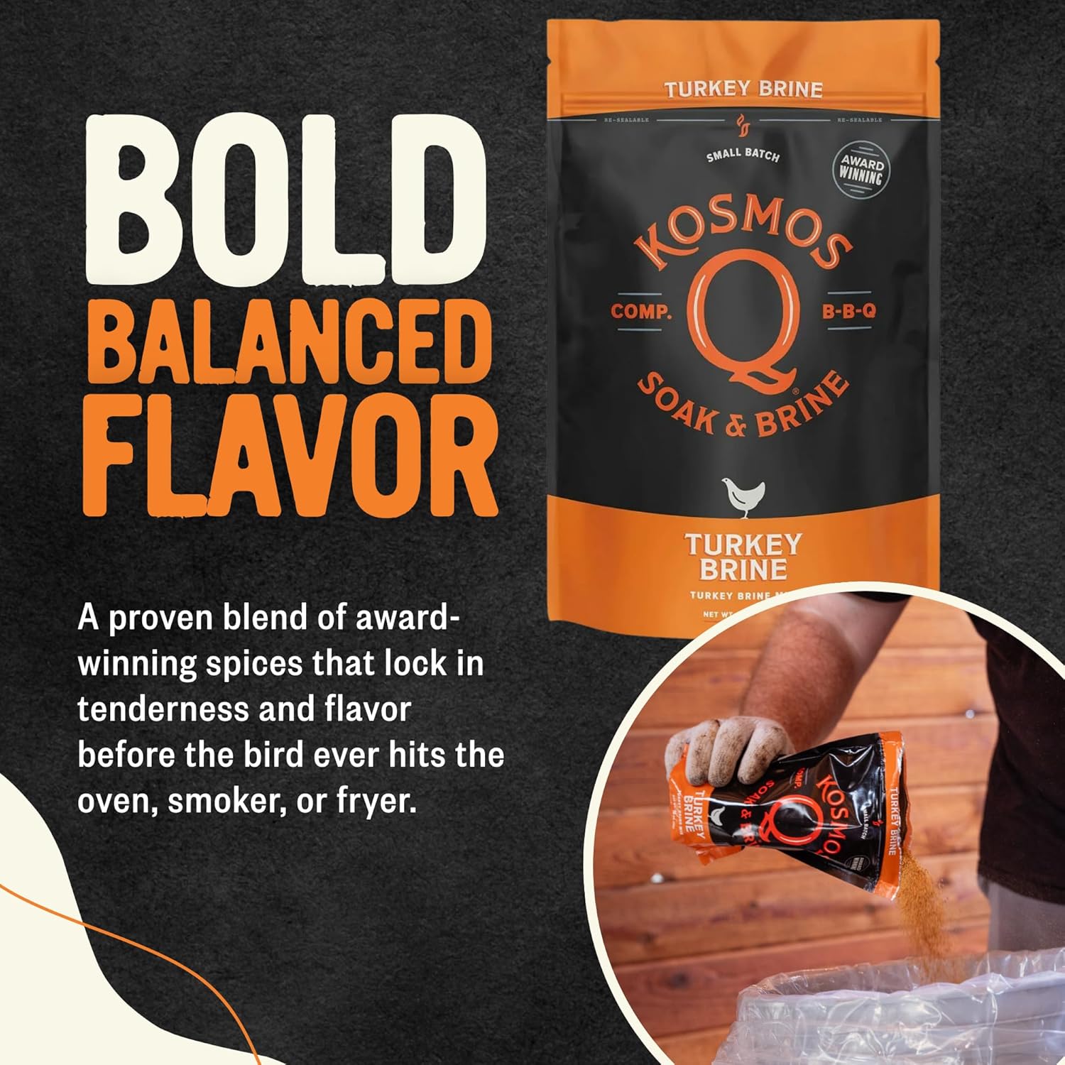 Kosmos Q Turkey Brine Kit: Brown Sugar Worcestershire for Juicy Turkey - Image 2