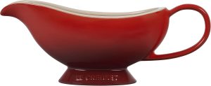Le Creuset Heritage Stoneware Gravy Boat, Cerise