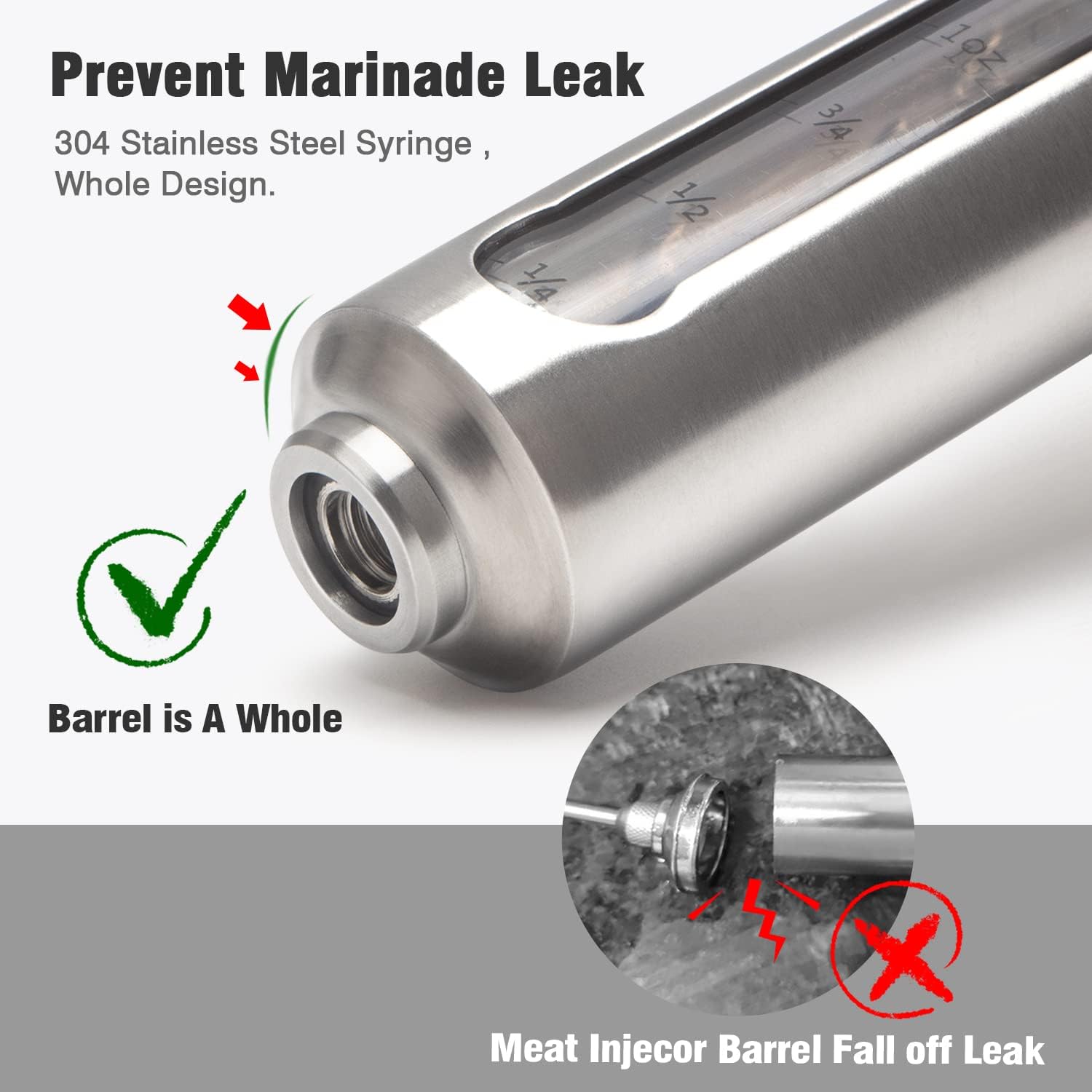 Ofargo Meat Injector Kit Review: 3 Marinade Needles for Smoker Meats + Manual - Image 2