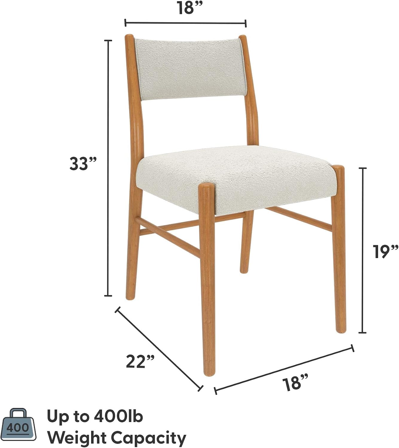 Pecan/Ivory Plank+Beam Brio 4-Chair Review: Easy Setup for Solid Wood Dining - Image 2
