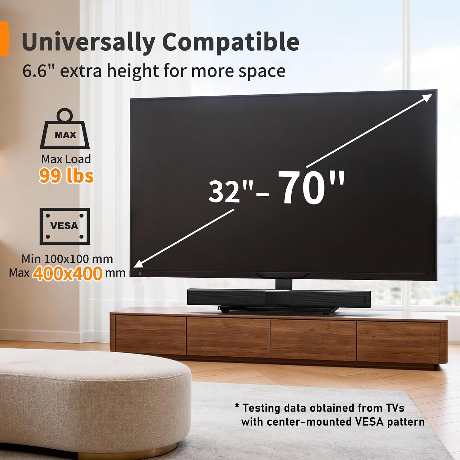 Perlegear Swivel TV Stand Review: Power, Tilt, Height for 32-72" TVs - Image 2