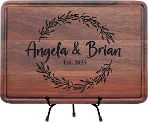Custom Bamboo Cutting Board, Customized Christmas, Birthday Gift, Newly Named Wedding Gifts for Couples 2026, Housewarming Decor Gifts, Wedding Presents for Newlywed, Anniversary, Engagement Gift