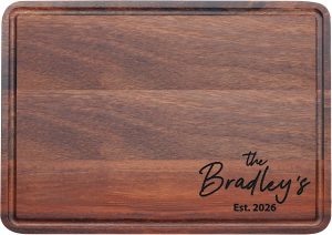 Personalized Wedding Cutting Board Gifts, Custom Wedding Gifts for The Couples 2026-2027, Best Gift Ideas for Christmas, Mothers Day, Parents, Anniversary, Housewarming, Realtor Closing, Engagement