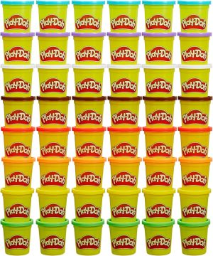 Play-Doh Bulk Pack of 48 Cans, 6 Sets of 8 Modeling Compound Colors, 3oz, Back to School Gifts & Prizes for Students & Classroom, Preschool Toys for Kids, Ages 2+ (Amazon Exclusive)