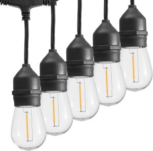 SUNTHIN 105FT Outdoor String Lights with 34 1W LED Bulbs