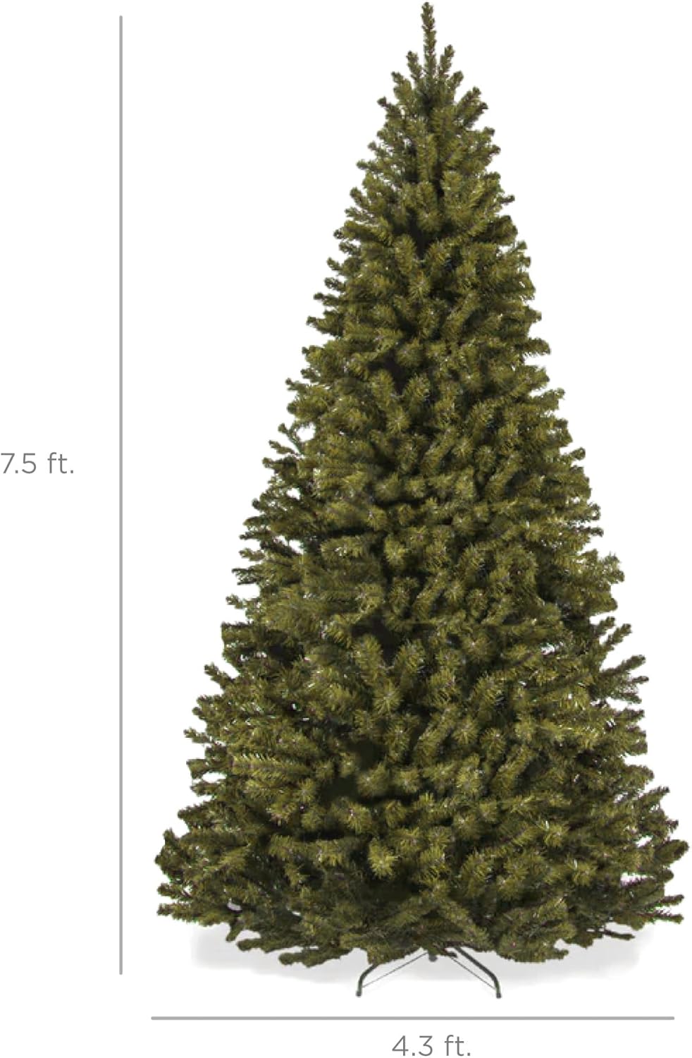 Review: BCP 7.5ft Premium Unlit Spruce Christmas Tree – Easy Assembly, Dense, Realistic - Image 2