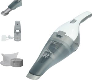 Home BLACK+DECKER dustbuster Cordless Handheld Vacuum, Portable Car Vacuum Cordless Rechargeable, Wall Mount, Strong Suction QuickClean (HNVC215B10)