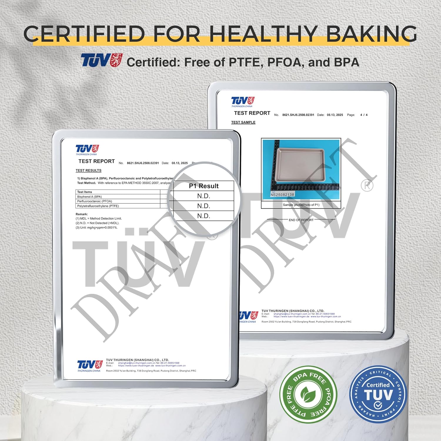 Review: HONGBAKE 3-pc Nonstick Baking Sheets - Thick Carbon Steel, Diamond Texture. - Image 2