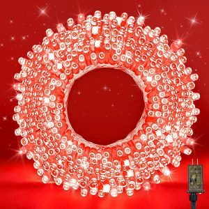 LED Fairy Lights, Connectable Red Christmas String Lights with Timer | Waterproof Light Strand for Christmas Tree, Bedroom, Patio, Wedding, Party, Indoor Outdoor Decor
