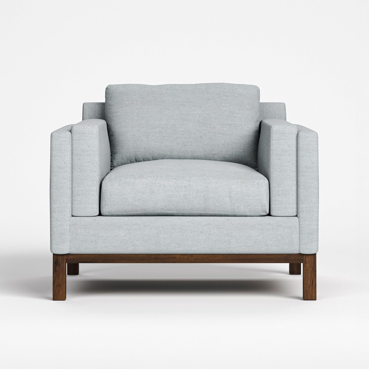 Sustainable USA Walnut Lounge Chair Review (Pillowed, Easy-Care Fabric) & Media Console - Image 2